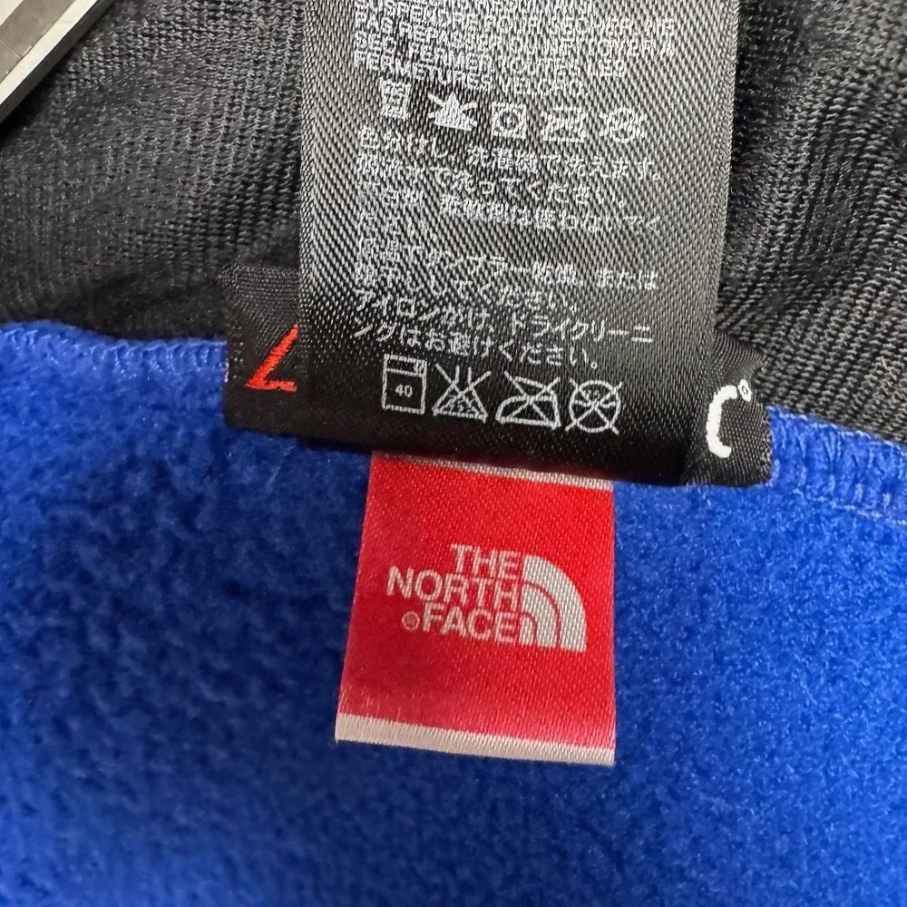 The North Face Denali Fleece Jacket Mens M Blue Grey Polartec Full Zip Outdoor